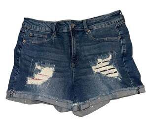 C Est. 1946 High Rise Distressed Cuffed Denim Jean Shorts